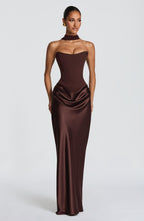 Elegant Strapless Bodycon Evening Dress