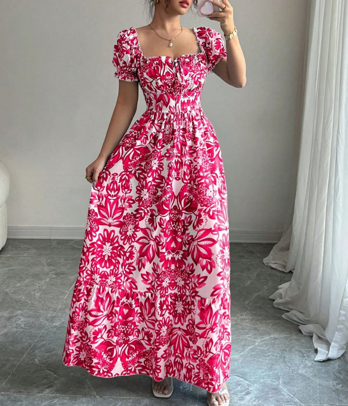 Flower Print Dress