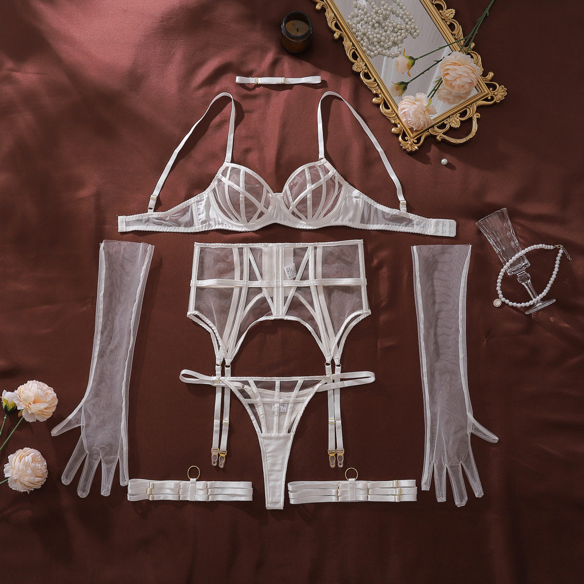Mesh Body Shaping Lingerie Set