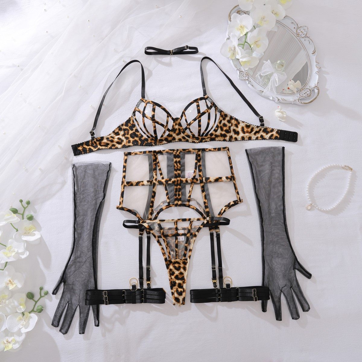 Mesh Body Shaping Lingerie Set