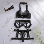 Women's Lace Steel Ring Push-Up Lingerie Set